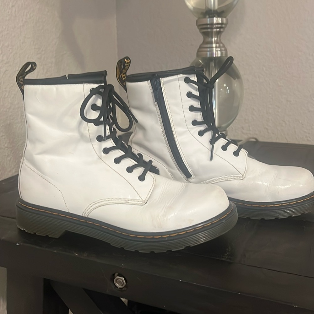 Dr. Martin’s white boots white